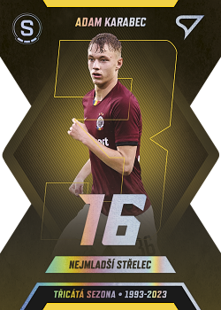 Adam Karabec Sparta Praha SportZoo FORTUNA:LIGA 2022/23 2. serie Tricata Sezona F:L #TS-18